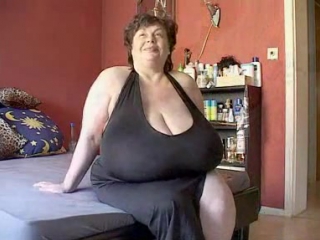 super fat granny showing her super huge tits